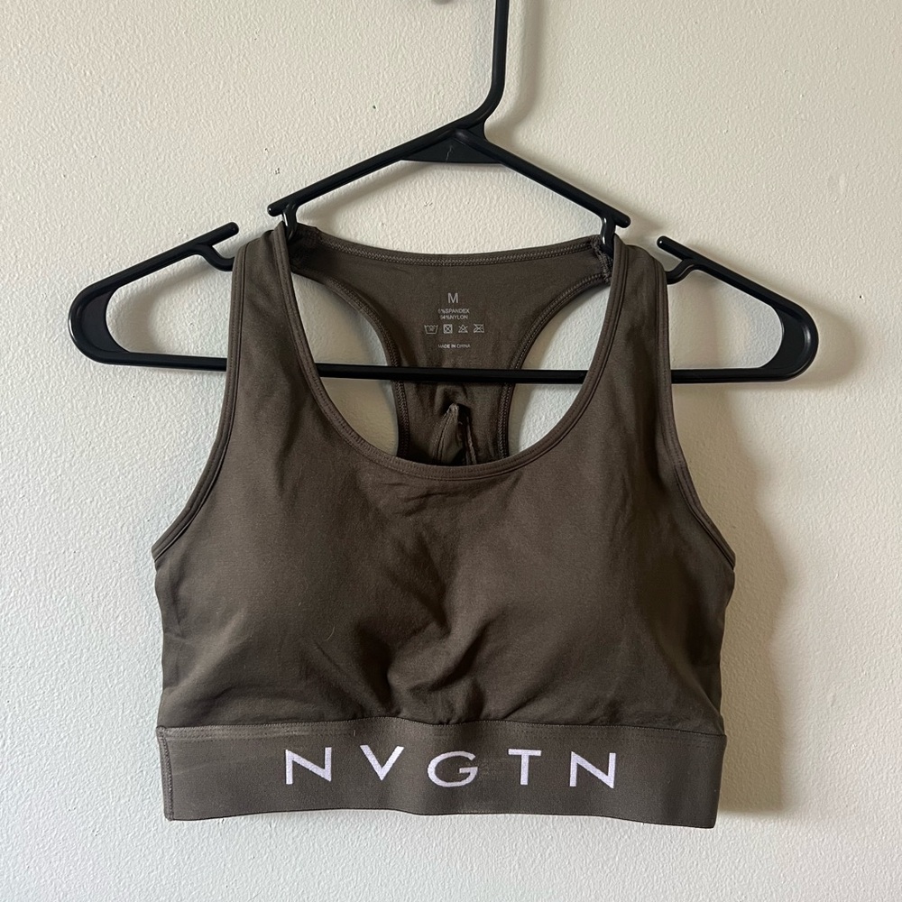 NVGTN Khaki Sports Bra